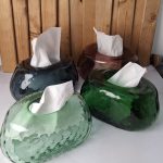 جا دستمالی شیشه‌ای