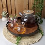 قوری درب بامبو دودی