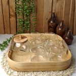 سینه چوبی دسته کنفی مربع