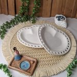 بشقاب گرد دور قلبی