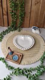 بشقاب گرد دور قلبی - تصویر 3