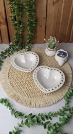 بشقاب گرد دور قلبی - تصویر 2