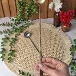 ملاقه شربت خوری طلایی