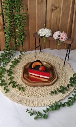 بشقاب طلایی زیره چوبی