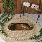سینی بیضی طلایی ۲۲س