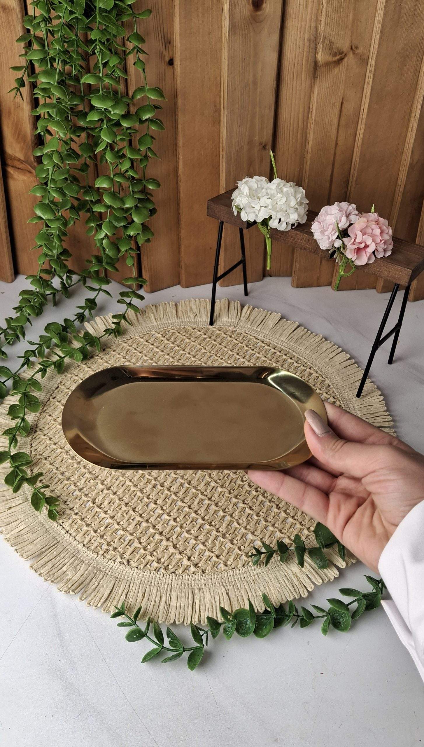 20260707_120224 سینی بیضی طلایی ۱۸س - تصویر 1