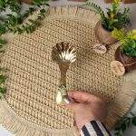 قاشق ژله طلایی و نقره ای