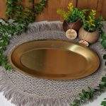 سینی بیضی طلایی ۲۸سانت