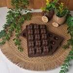 قالب شکلات قهوه‌ای